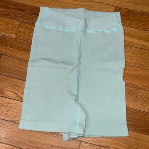 FP movement ribbed biker shorts size medium in mint